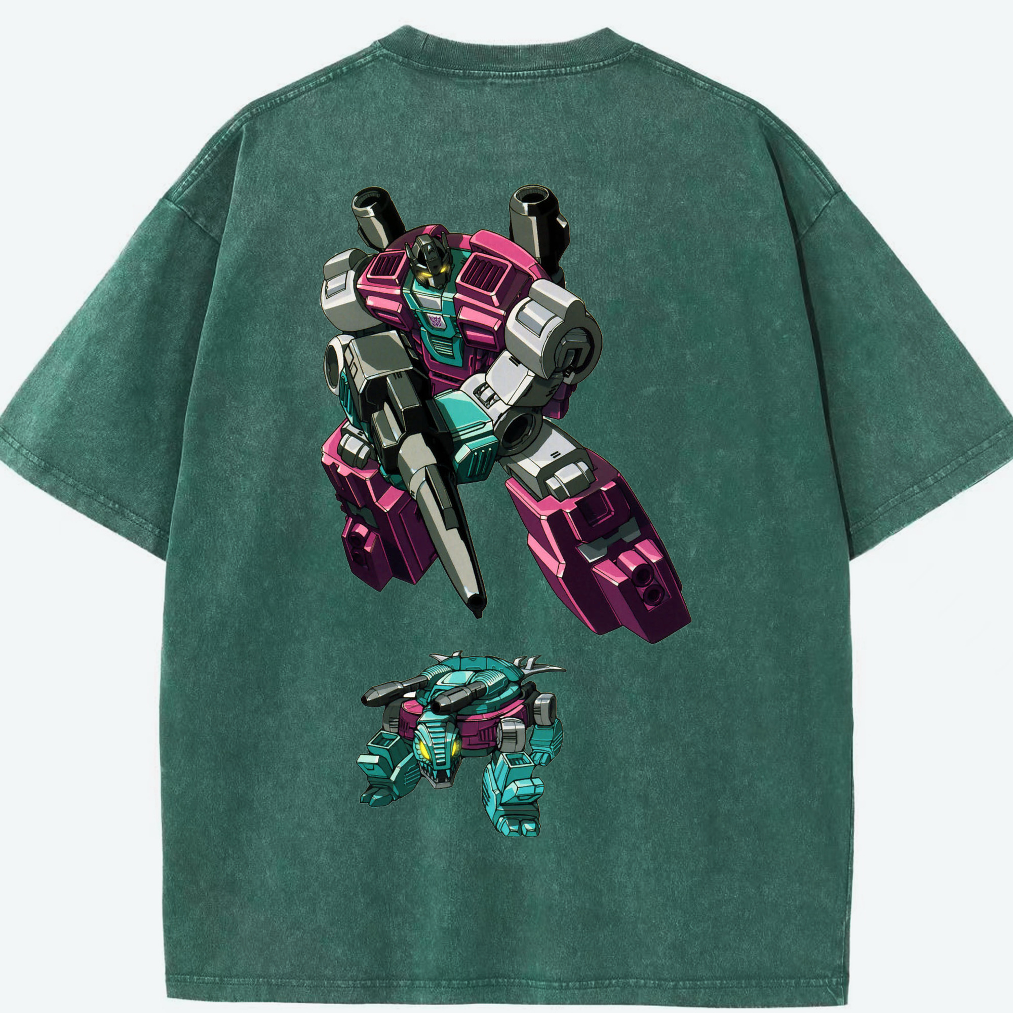 （画像用）  綿100% ヴィンテージ風 半袖Tシャツ（背面プリント）